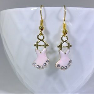 💕 Ballerina Tutu Earring, sparkly Rhinestones